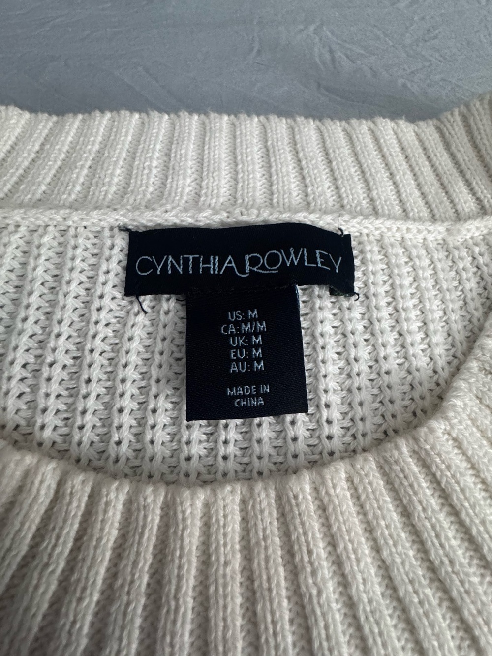 Cynthia Rowley Cream Crewneck Sweater with Cherry Motif - Picture 5 of 12